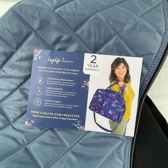 Brand New Lug Jockey Hanging Garment Bag in Black Moon Ice - Picture 10 of 14